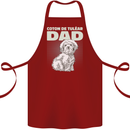 Coton de Tulear Dad Dog Cotton Apron 100% Organic Maroon