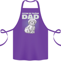 Coton de Tulear Dad Dog Cotton Apron 100% Organic Purple