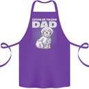 Coton de Tulear Dad Dog Cotton Apron 100% Organic Purple