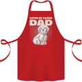 Coton de Tulear Dad Dog Cotton Apron 100% Organic Red