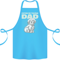 Coton de Tulear Dad Dog Cotton Apron 100% Organic Turquoise