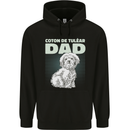 Coton de Tulear Dad Dog Mens 80% Cotton Hoodie Black