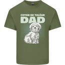 Coton de Tulear Dad Dog Mens Cotton T-Shirt Tee Top Military Green