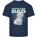 Coton de Tulear Dad Dog Mens Cotton T-Shirt Tee Top Navy Blue