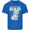 Coton de Tulear Dad Dog Mens Cotton T-Shirt Tee Top Royal Blue