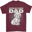 Coton de Tulear Dad Dog Mens T-Shirt 100% Cotton Maroon
