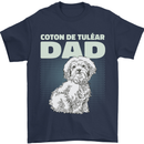 Coton de Tulear Dad Dog Mens T-Shirt 100% Cotton Navy Blue