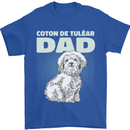 Coton de Tulear Dad Dog Mens T-Shirt 100% Cotton Royal Blue