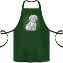 Coton de Tulear Dog Cotton Apron 100% Organic Forest Green