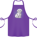 Coton de Tulear Dog Cotton Apron 100% Organic Purple