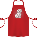 Coton de Tulear Dog Cotton Apron 100% Organic Red