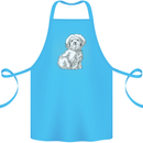 Coton de Tulear Dog Cotton Apron 100% Organic Turquoise
