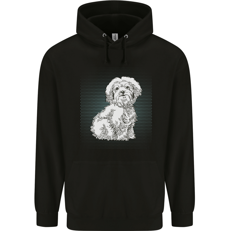 Coton de Tulear Dog Mens 80% Cotton Hoodie Black