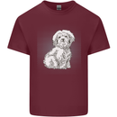 Coton de Tulear Dog Mens Cotton T-Shirt Tee Top Maroon