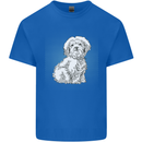 Coton de Tulear Dog Mens Cotton T-Shirt Tee Top Royal Blue