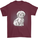 Coton de Tulear Dog Mens T-Shirt 100% Cotton Maroon