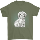 Coton de Tulear Dog Mens T-Shirt 100% Cotton Military Green