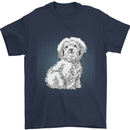 Coton de Tulear Dog Mens T-Shirt 100% Cotton Navy Blue