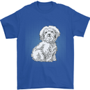 Coton de Tulear Dog Mens T-Shirt 100% Cotton Royal Blue