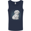 Coton de Tulear Dog Mens Vest Tank Top Navy Blue