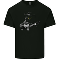 Country & Western  Music Cat Acoustic Guitar Kids T-Shirt Childrens Black