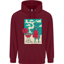 Cow BBQ Funny Grilling Food Mens 80% Cotton Hoodie Maroon