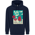 Cow BBQ Funny Grilling Food Mens 80% Cotton Hoodie Navy Blue