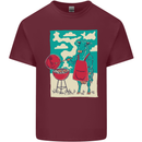 Cow BBQ Funny Grilling Food Mens Cotton T-Shirt Tee Top Maroon