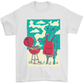 Cow BBQ Funny Grilling Food Mens T-Shirt 100% Cotton White