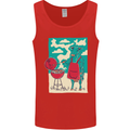 Cow BBQ Funny Grilling Food Mens Vest Tank Top Red