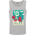 Cow BBQ Funny Grilling Food Mens Vest Tank Top Sports Grey