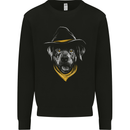 Cowboy Dog Kids Sweatshirt Jumper Black