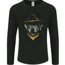 Cowboy Dog Mens Long Sleeve T-Shirt Black