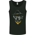 Cowboy Dog Mens Vest Tank Top Black