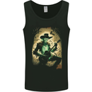 Cowboy Rock Skull Country Music Guitar Mens Vest Tank Top Black