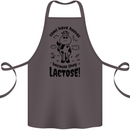 Cows Have Hooves Because They Lack Toes Cotton Apron 100% Organic Dark Grey
