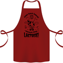 Cows Have Hooves Because They Lack Toes Cotton Apron 100% Organic Maroon