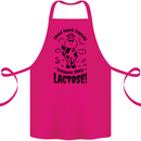 Cows Have Hooves Because They Lack Toes Cotton Apron 100% Organic Pink