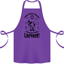 Cows Have Hooves Because They Lack Toes Cotton Apron 100% Organic Purple