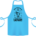 Cows Have Hooves Because They Lack Toes Cotton Apron 100% Organic Turquoise