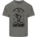 Cows Have Hooves Because They Lack Toes Mens Cotton T-Shirt Tee Top Charcoal