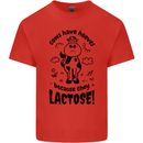 Cows Have Hooves Because They Lack Toes Mens Cotton T-Shirt Tee Top Red