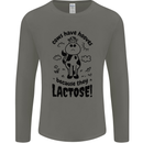 Cows Have Hooves Because They Lack Toes Mens Long Sleeve T-Shirt Charcoal
