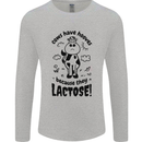Cows Have Hooves Because They Lack Toes Mens Long Sleeve T-Shirt Sports Grey