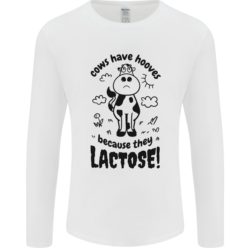 Cows Have Hooves Because They Lack Toes Mens Long Sleeve T-Shirt White