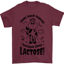 Cows Have Hooves Because They Lack Toes Mens T-Shirt 100% Cotton Maroon