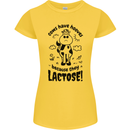 Cows Have Hooves Because They Lack Toes Womens Petite Cut T-Shirt Yellow