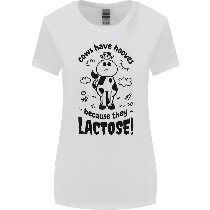 Cows Have Hooves Because They Lack Toes Womens Wider Cut T-Shirt White