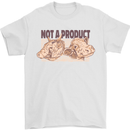 Cows Not a Product Animal Rights Vegan Mens T-Shirt 100% Cotton White