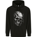 Cracked Skull Childrens Kids Hoodie Black